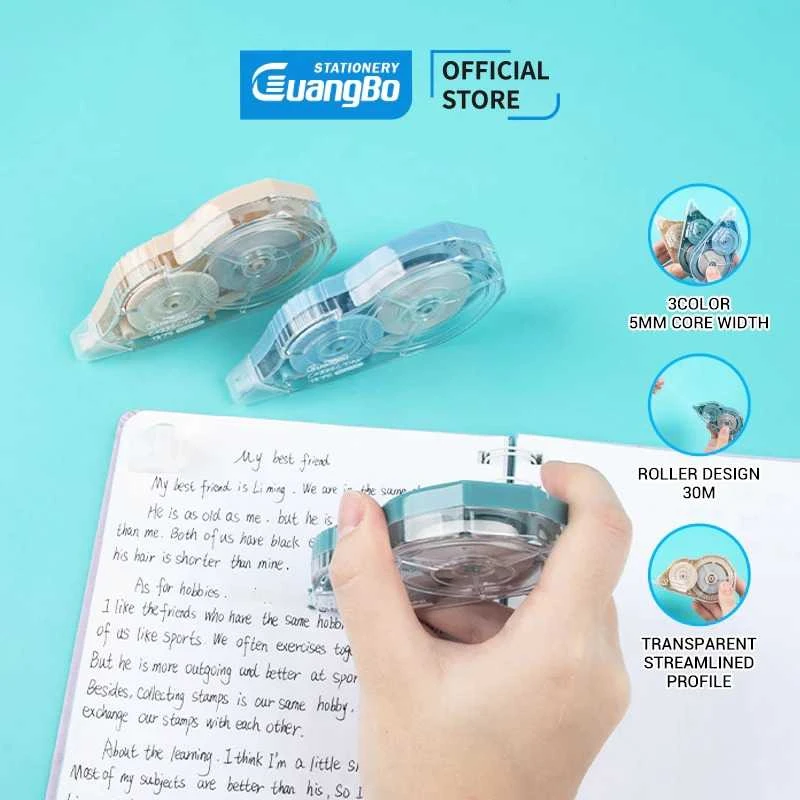 Tip Ex Kertas / Correction Tape Guangbo 30M H05057